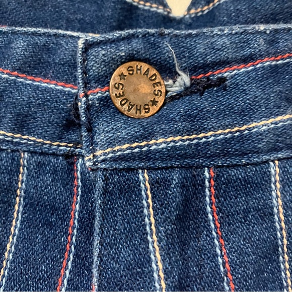 Vintage 80s Shades Pinstripe High Rise Jeans - Picture 3 of 9